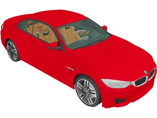 BMW M4 Convertible [F83] (2014) 3D Model