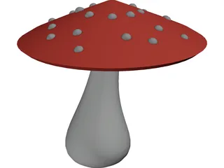 Magic Mushroom 3D Model