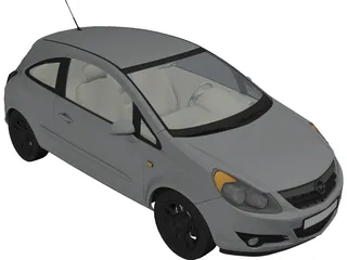 Opel Corsa (2007) 3D Model