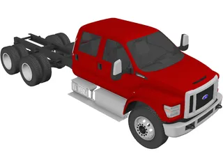 Ford F-650 Crew Cab 6x4 (2016) 3D Model