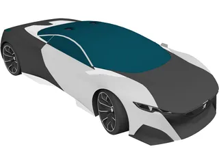 Peugeot Onyx 3D Model