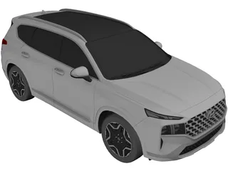 Hyundai Santa Fe (2021) 3D Model