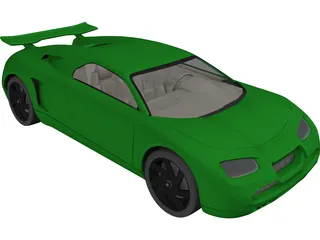 Sports Car Concept 3D Model