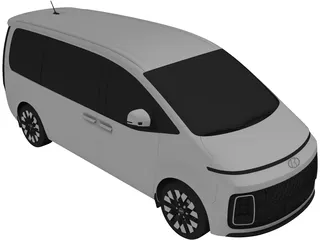 Hyundai Staria Premium (2022) 3D Model