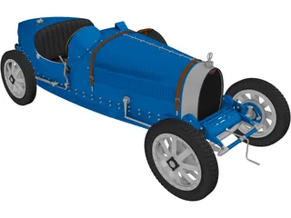 Bugatti Type 35 (1924) 3D Model
