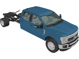 Ford F-550 Super Duty Crew Cab (2020) 3D Model