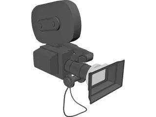 Movie Camera 3D Model