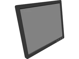 19inch LCD Monitor 3D Model