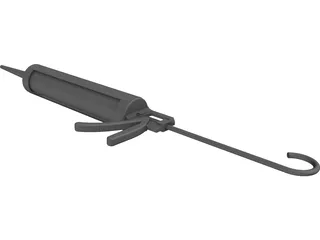 Silicon Spritze 3D Model