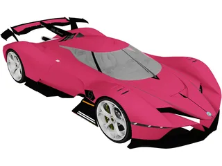 Alfa Romeo 8C-R Tazio (2020) 3D Model