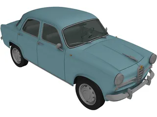 Alfa Romeo Giulietta 750 Berlina (1955) 3D Model