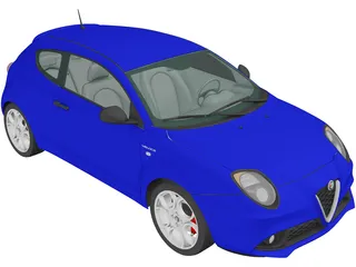 Alfa Romeo MiTo Veloce (2016) 3D Model