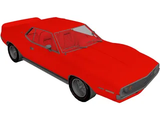 AMC Javelin AMX SST (1973) 3D Model