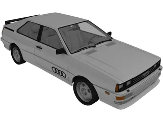 Audi Quattro (1980) 3D Model