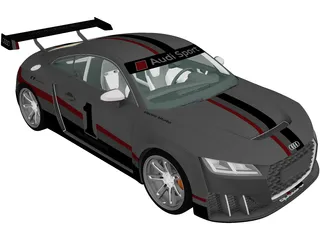 Audi TT RS Clubsport (2017) 3D Model