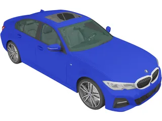 BMW 3-Series Sedan M Sport (2019) 3D Model