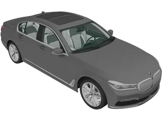 BMW 740Le [G12] (2015) 3D Model