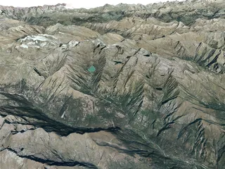 Mountains Alps Valle D`Aosta 3D Model