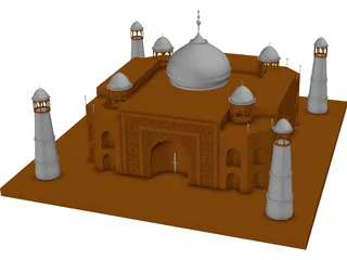 Taj Mahal 3D Model