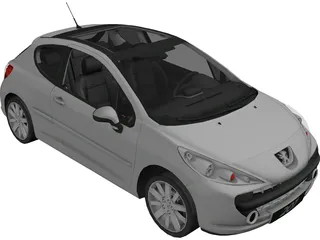 Peugeot 207 3D Model