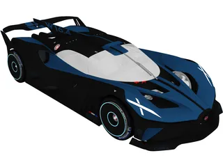 Bugatti Bolide Concept (2020) 3D Model