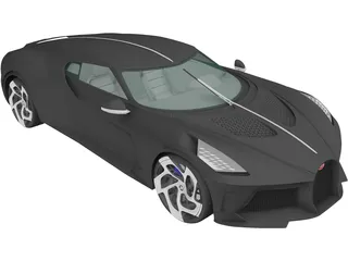 Bugatti La Voiture Noire (2019) 3D Model