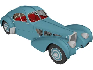 Bugatti Type 57 Atlantic (1934) 3D Model