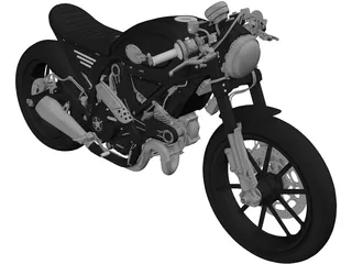 Ducati Scrambler Zeus Custom 3D Model