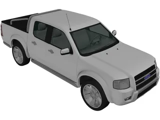 Ford Ranger DoubleCab (2003) 3D Model