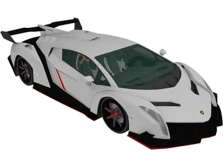 Lamborghini Veneno LP750-4 (2013) 3D Model