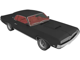 Mercury Cougar XR-7 (1969) 3D Model