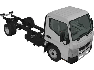 Mitsubishi Fuso Canter 515 SuperLow CityCab (2019) 3D Model