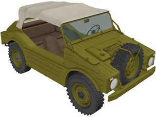 Porsche 597 Jagdwagen (1955) 3D Model