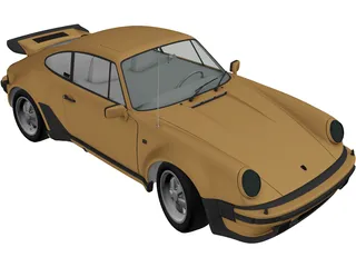 Porsche 911 Turbo (1975) 3D Model
