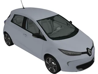 Renault ZOE (2013) 3D Model
