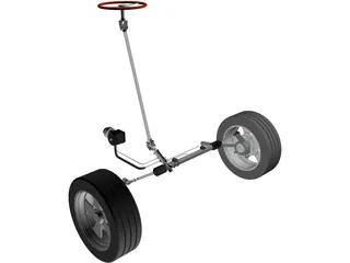 Steering System 3D Model
