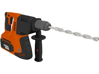 Black and Decker Hand Drill 3D Model