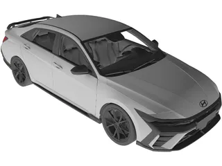 Hyundai Elantra N (2024) 3D Model