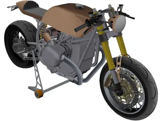 BMW R1100 Cafe Racer 3D Model