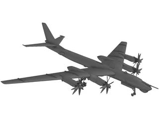 Tupolev Tu-95 Bear 3D Model
