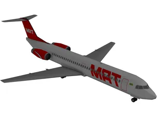 Fokker 100 TAM Brasil 3D Model