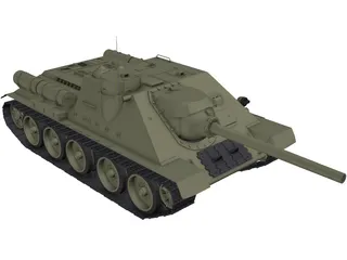 SU-100 3D Model