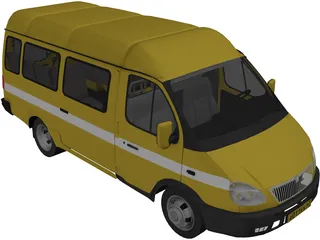 Gaz 3302 Gazel 3D Model