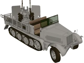 Sdkfz 7 3D Model