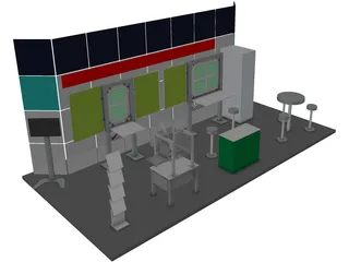 Trade Show Booth  3D Model