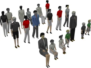 People Collection 3D Model