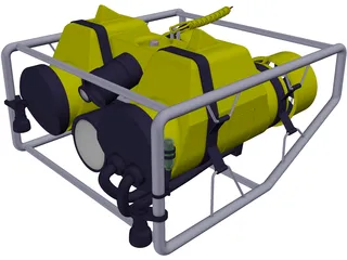 Undersea Pipeline Inspection ROV 3D Model