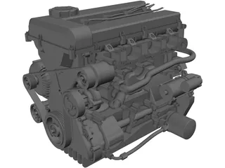 Nissan SR20 Engine 3D Model