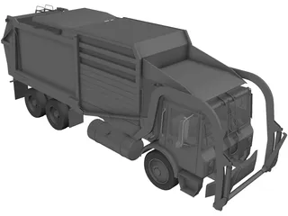 Garbage Truck 3D Model