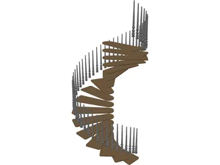 Spiral Staircase 3D Model
